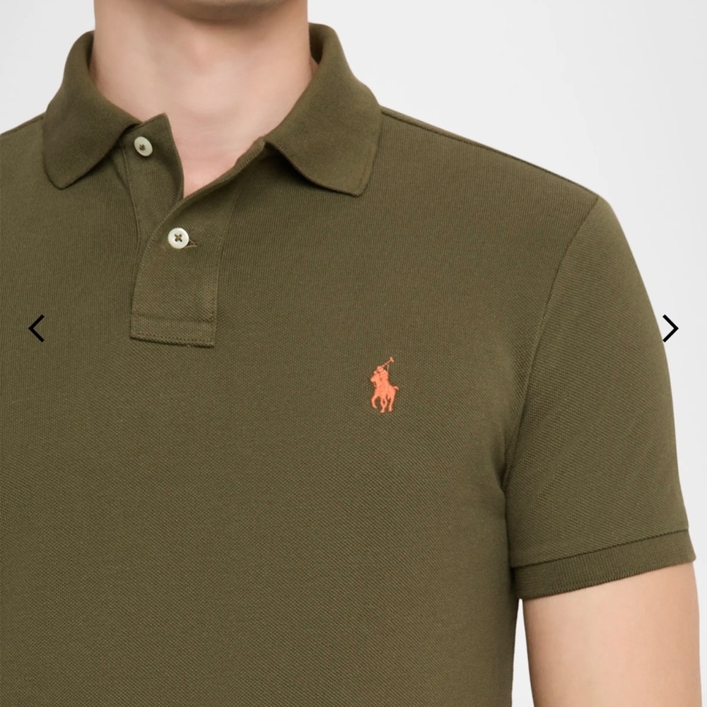 Polo Ralph Lauren Men's Cotton Polo Shirt Classic Fit Green  Size XL